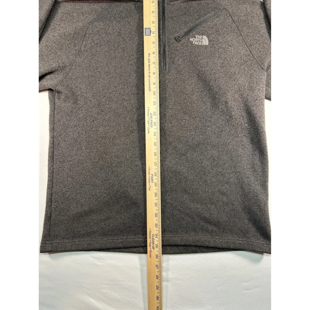 The North Face Mens Gordon Lyons 1/4 Zip Fleece Pullover‎ Grey Large L